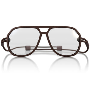 Ombraz Classics | Progressive Prescription Eyeglasses | Matte Brown