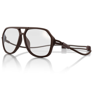 Ombraz Classics | Extended Vision Reading Glasses | Matte Brown | EV20