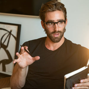 L&F &1 | EV20 Extended Vision Readers | Black Crystal Fade