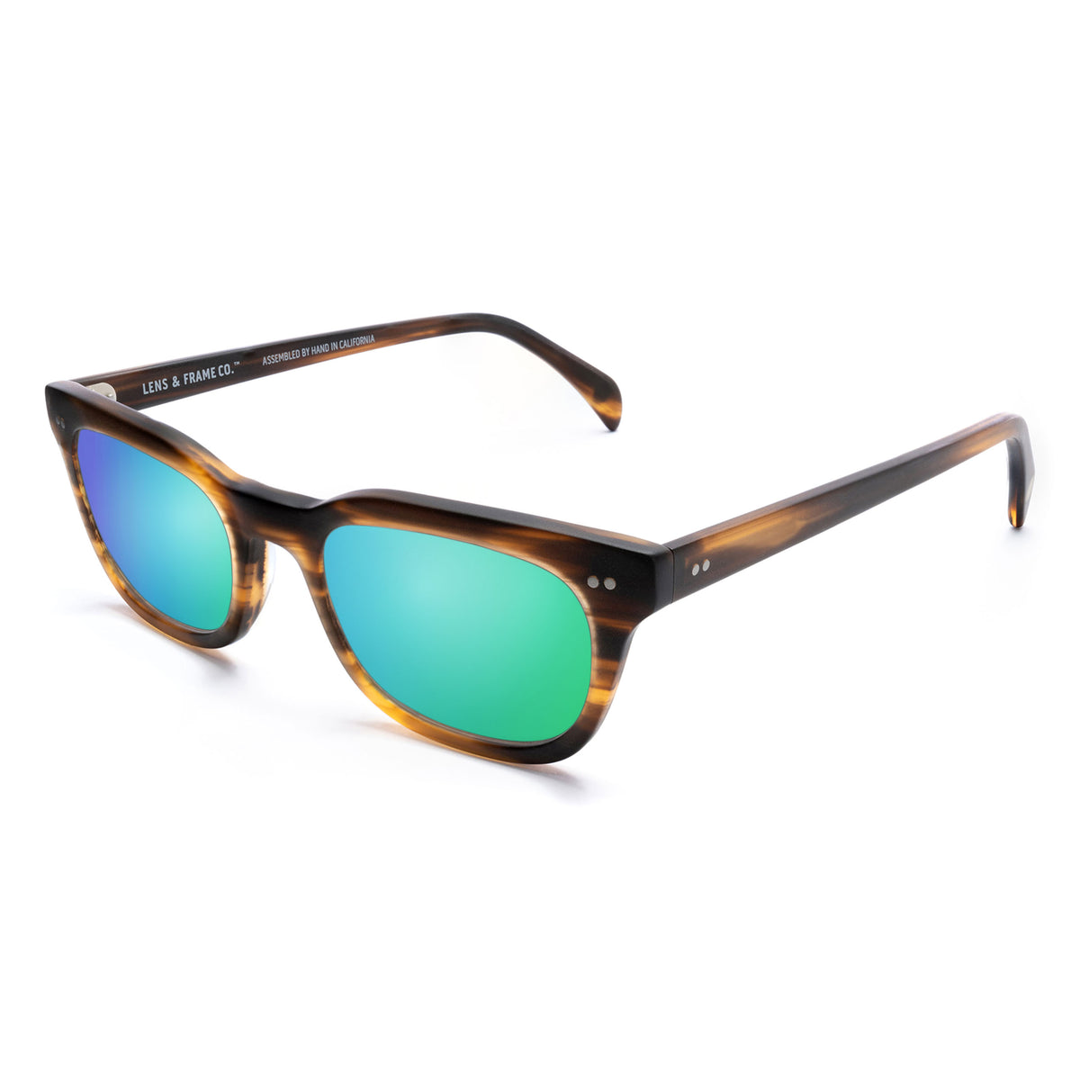 L&F &1 | Prescription Sunglasses | Matte Striped Tortoise