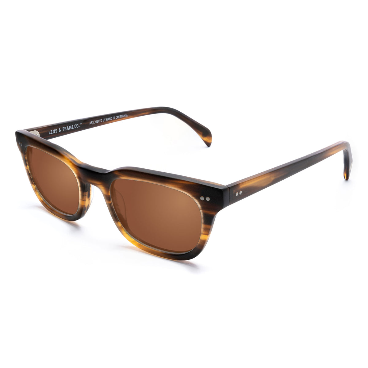 L&F &1 | Prescription Sunglasses | Matte Striped Tortoise
