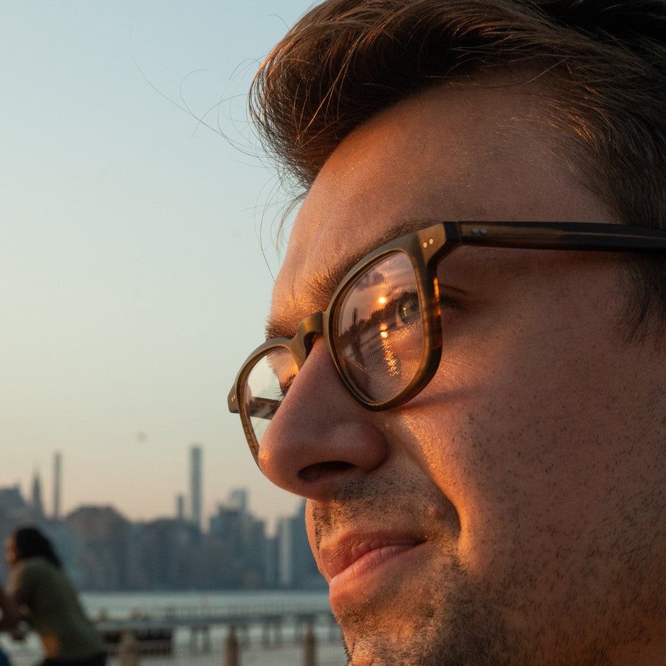 L&F &3 | Prescription Eyeglasses | Matte Striped Tortoise