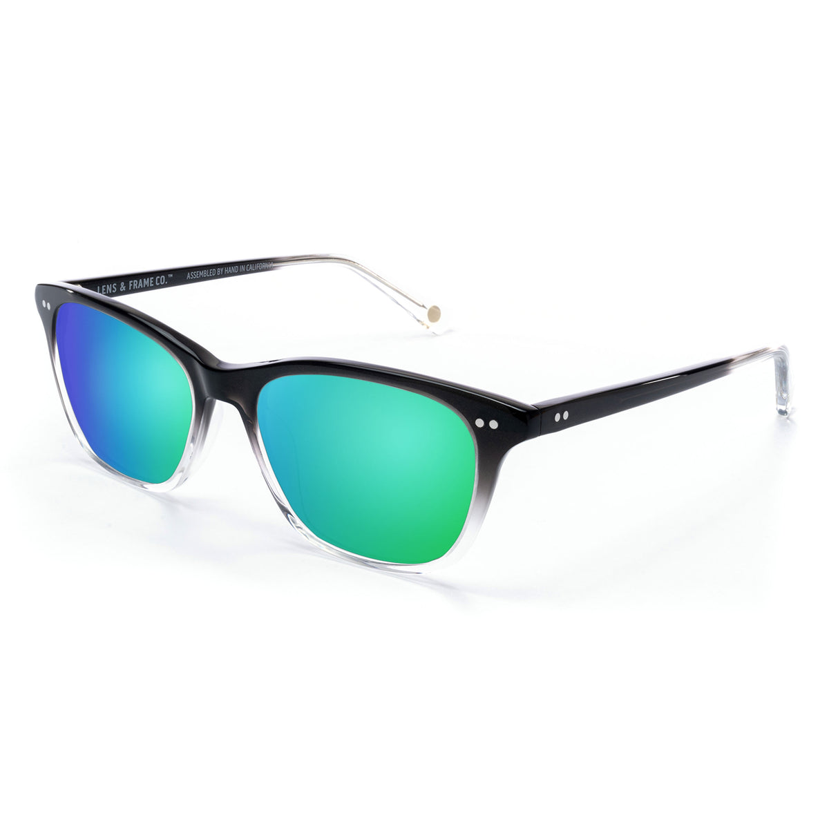 L&F &5 | Prescription Sunglasses | Black Crystal Fade