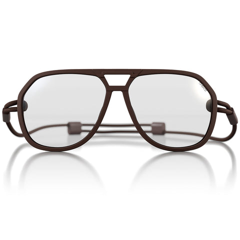 Ombraz Classics | Extended Vision™ Reading Glasses | Matte Brown | EV6