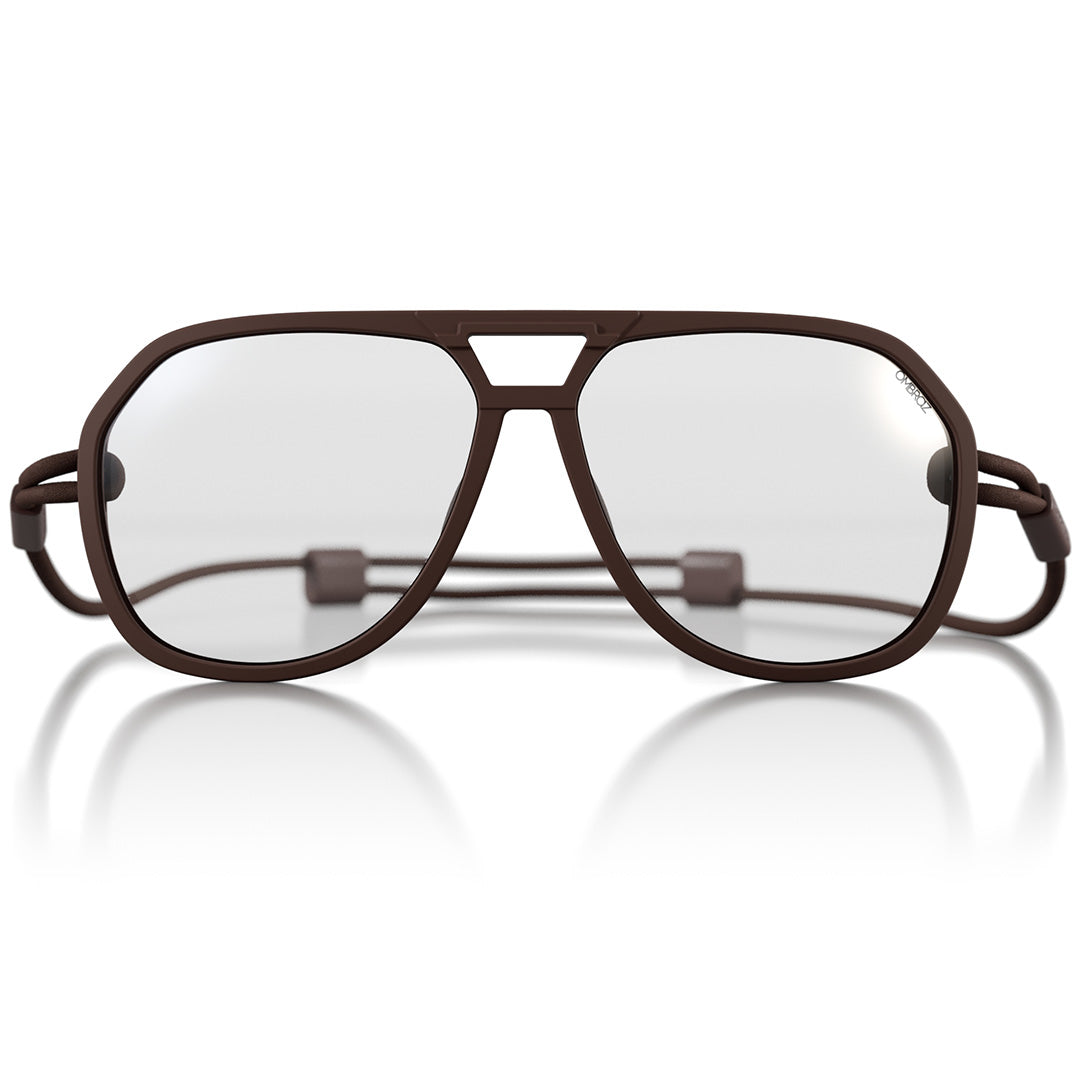 Ombraz Classics | Extended Vision Reading Glasses | Matte Brown | EVinfinity