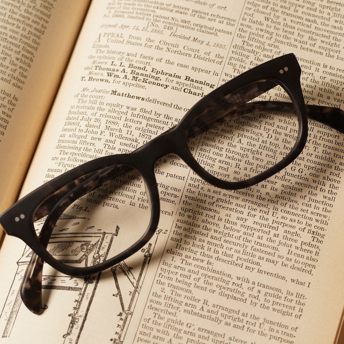 L&F &1 |  Reading Glasses | Matte Grey Tortoise