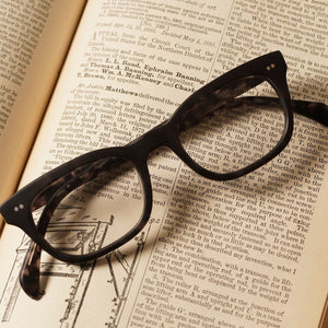 L&F &1 | Progressive Prescription Eyeglasses | Matte Grey Tortoise