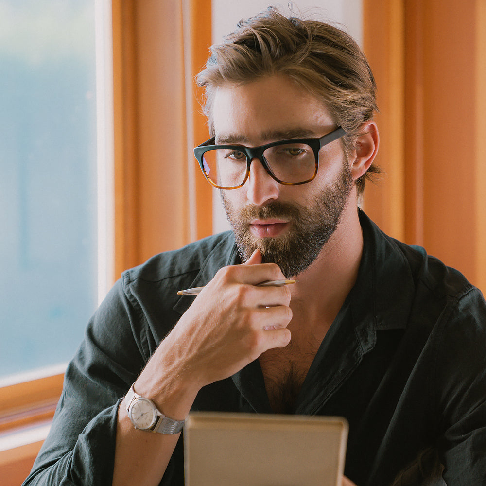 L&F Leon | Progressive Prescription Eyeglasses | Vintage Sunburst