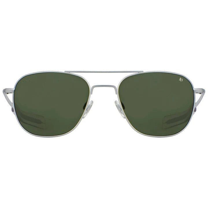 American Optical Original Pilot | Progressive Prescription Sunglasses | Matte Silver