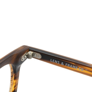 L&F &2 | Progressive Prescription Eyeglasses | Matte Striped Tortoise