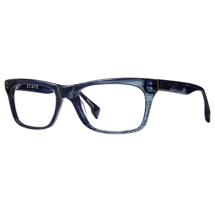 STATE Optical Archer | Progressive Prescription Eyeglasses | Denim Pixel