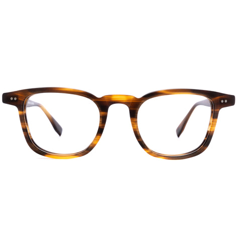 L&F &3 | Progressive Prescription Eyeglasses | Matte Striped Tortoise