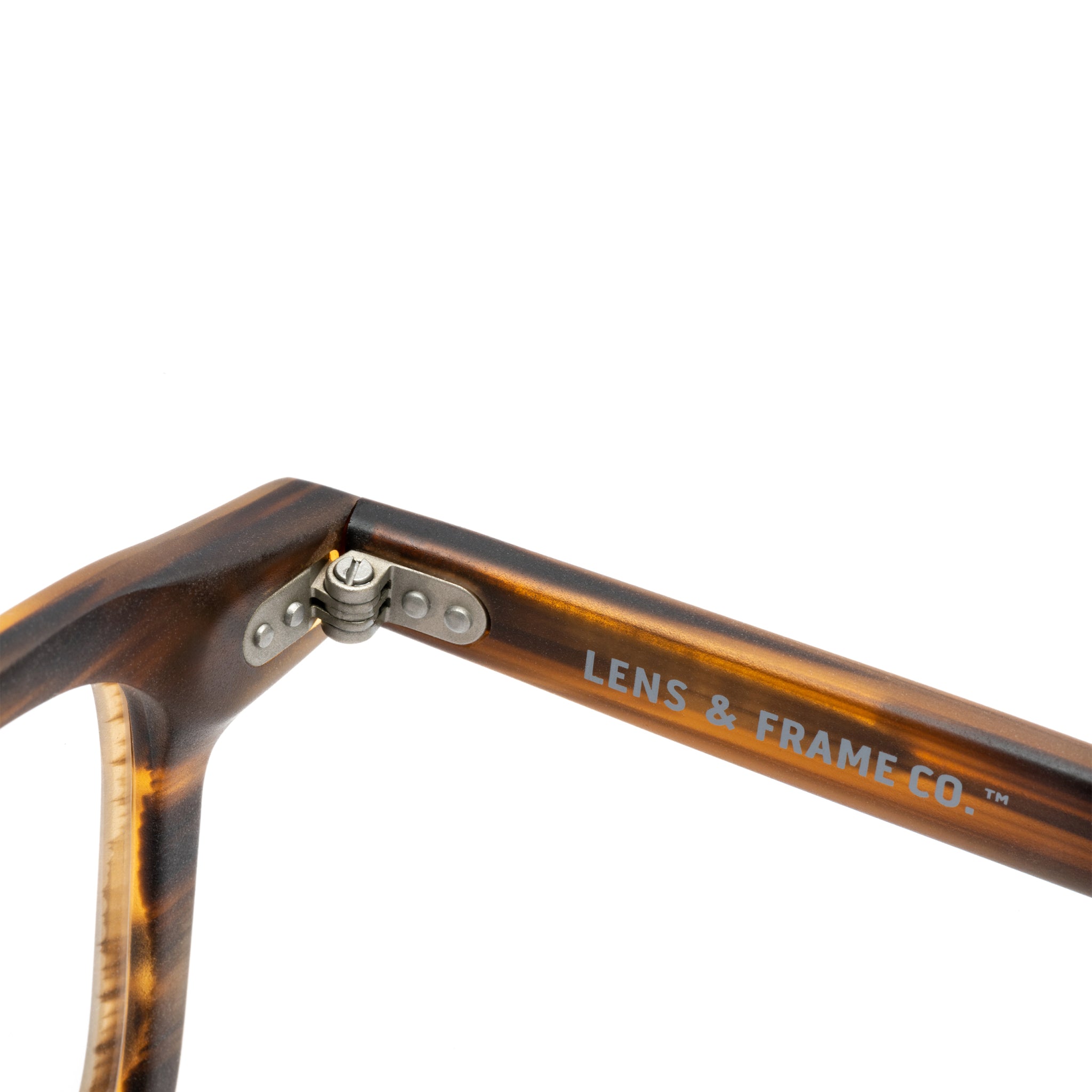 L&F &3 |  Reading Glasses | Matte Striped Tortoise