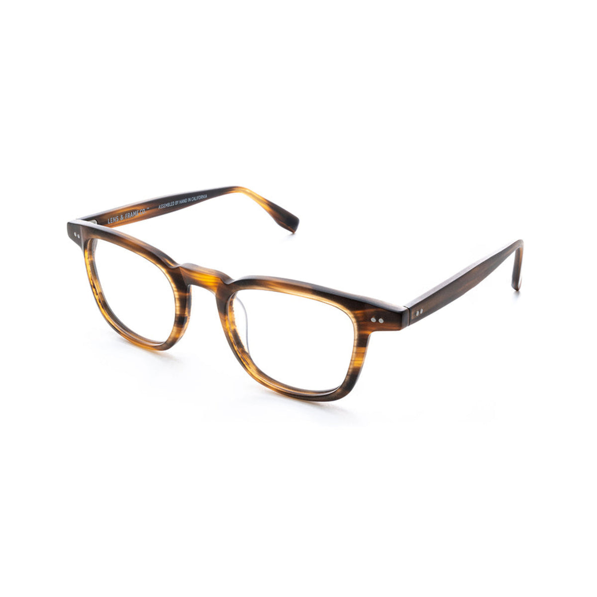 L&F &3 | Prescription Eyeglasses | Matte Striped Tortoise