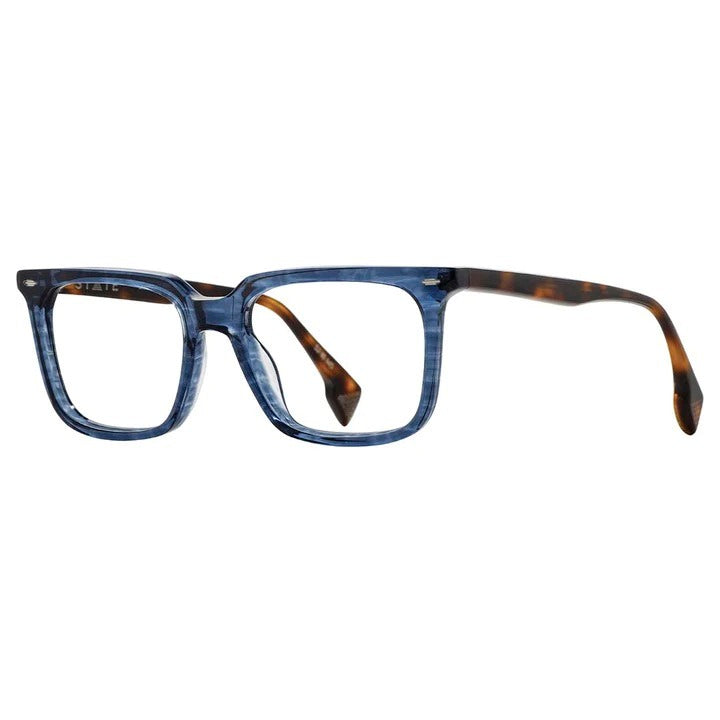 STATE Optical Cicero | Extended Vision™ Reading Glasses | Azure Tortoise