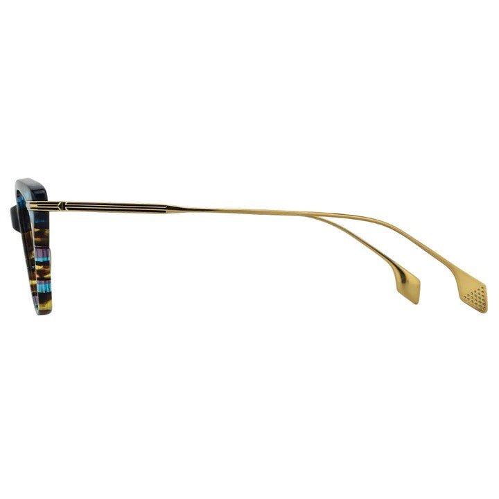 STATE Optical Cornelia | Reading Glasses | Teal Deco Gold
